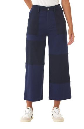 Threads 4 Thought Pamela Patchwork Wide Leg Crop Pants in Stargazer at Nordstrom, Size X-Small