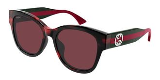 Gucci GG1866SK Asian Fit 003 Womens Sunglasses Tortoiseshell Size 56