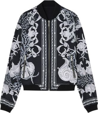 Versace Barocco Sea reversible bomber jacket - men - Polyester - 50 - Black