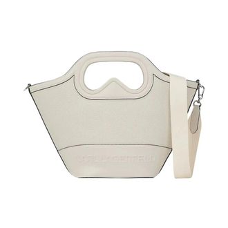 Karl Lagerfeld Aviator Tulip Tote - Dames - Shoppers - Wit - ONE Size - Leer - Tassen
