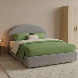 Dmora Dmora - Cama De Plaza Y Media Dboe, Cama Contenedor Con Revestimiento De Tela, 100% Made In Italy, Apertura Frontal, Adecuado Para Colch&oacute;n Cm 120x190,