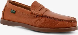 Paraboot Mens Loafers Brown Leather Leather-Rubber Leather/rubber