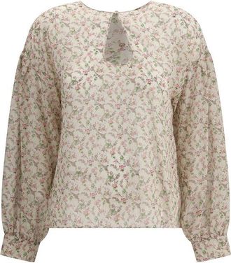 Kristina Ti Floral print silk Womens blouse