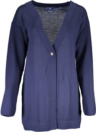GANT Merino Wol Cardigan V-hals Relaxed Fit