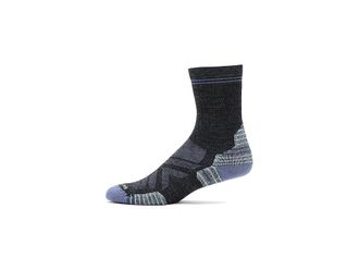 Smartwool Hike Light Cushion Panorama Crew Socks Mens Crew Cut Socks Shoes Nightfall Blue : XL (Mens Shoe 12-14.5), Nylon/Wool