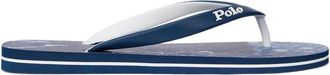 Polo Ralph Lauren logo-embossed flip-flops - men - Rubber/Rubber/Rubber - 11 - Blue