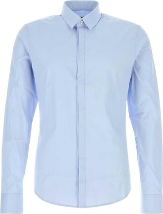Wooyoungmi Mens Light Blue Poplin Shirt Cotton - Size EU 46 (Mens)
