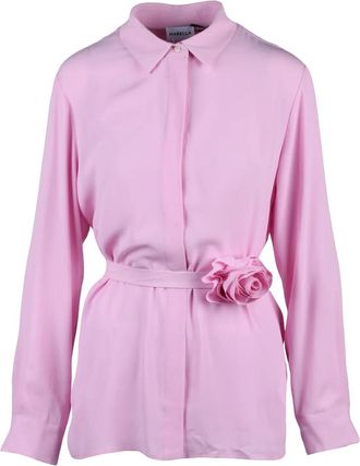 Marella Pink Acetate Silk Women Shirt