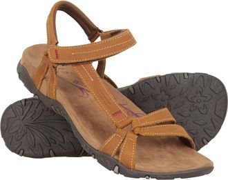 Mountain Warehouse Kokomo Womens Casual Sandals - Nubuck Leather Upper Ladies Shoes, Neoprene Lining Beach Shoes, Durable Outsole Summer Sandals -For Travelling, Walking
