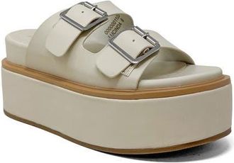 Shushop Lucinda Platform Slide Sandal in Stone at Nordstrom, Size 7.5
