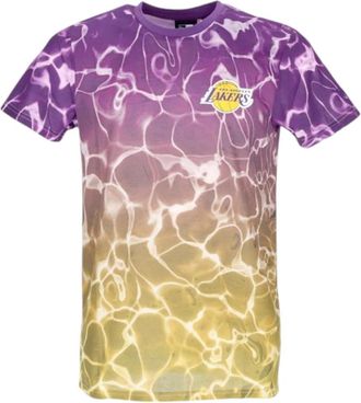 New Era NBA Lakers Waterprint Tee - Heren - T-shirts - Veelkleurig - L - Polyester - Tops