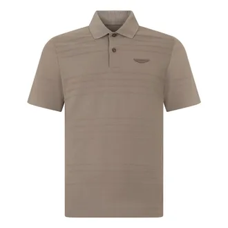 HUGO BOSS Hugo, Polo Shirts, male, Brown, Size: 2XL Short Sleeve Cotton Polo