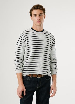 Pepe Jeans London Rundhalspullover »ANDRE STRIPES« mit Kaschmir-Anteil, gestreift