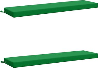 vidaXL Cojines Para Banco De 2 Piezas Soest 2 Uds. 100% Poli&eacute;ster Vidaxl