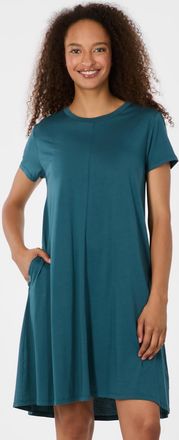 Ragwear Jerseykleid RAGWEAR CHICKIE, Damen, Gr. XXL, N-Gr, ocean gr&uuml;n, Jersey, Obermaterial: 50% Baumwolle, 50% Modal, unifarben, kniefrei, Rundhals, Kleider 