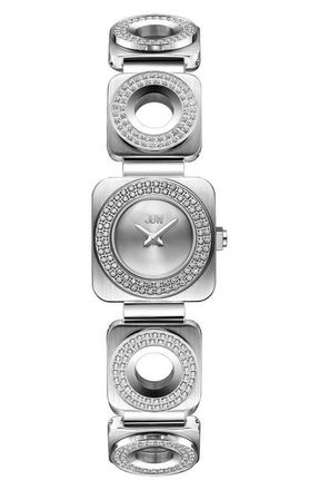 JBW Chasm Bracelet Watch, 22mm in Stainless Steel/silver/crystls at Nordstrom