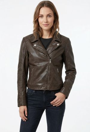 Mauritius Lederjacke MAURITIUS MWKalea, Damen, Gr. 4XL (48), braun, Obermaterial: 100% Schafsleder. Futter: 100% Baumwolle. &Auml;rmelfutter: 100% Polyester, unifarb