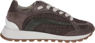 Brunello Cucinelli Schoenen, Dames, Bruin, 36 EU, Casual Lifestyle Schoenen