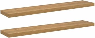 vidaXL Estante De Pared 2 Pcs Marr&oacute;n 120 X 23,5 X 4 Cm Vidaxl