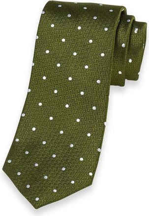 Paul Fredrick Dot Woven Silk Tie