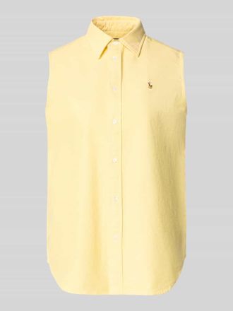 Polo Ralph Lauren Relaxed Fit Hemdbluse aus reiner Baumwolle in Hellgelb, Gr&ouml;&szlig;e XL