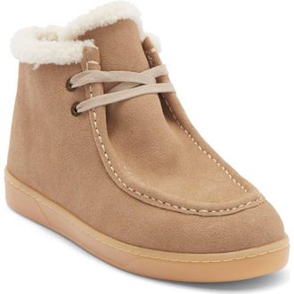 J/Slides Halo Faux Shearling Lined Moc Chukka Boot in Taupe at Nordstrom Rack, Size 7.5
