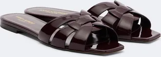 Saint Laurent Tribute patent leather sandals