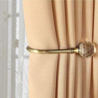 OEM Sujetadores De Cortinas, Ganchos De Pared Met&aacute;licos En Forma De U, Sujetadores De Cortinas, Sujetadores Met&aacute;licos - 4 Unidades (bronce)