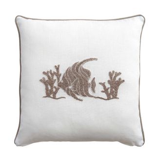 Biancoperla PAROS Decorative Pillow, White, 45x45