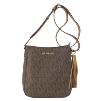 Michael Kors Pre-owned Cross Body Bags, female, Brown, Size: ONE SIZE Pre-owned Fabric shoulder-bags