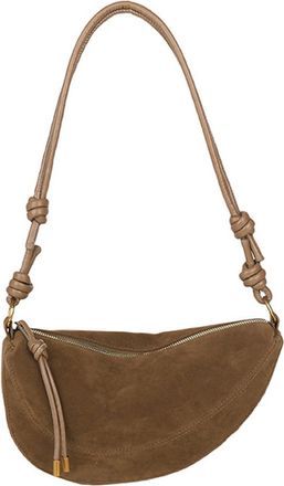 Generic Faux Suede Shoulder Bag Versatile Dumpling Bag Large Hobo Bag for Women (Khaki)
