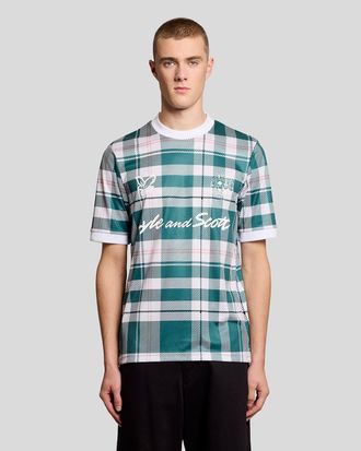 Lyle & Scott Sport Tartan Ruit Voetbalshirt