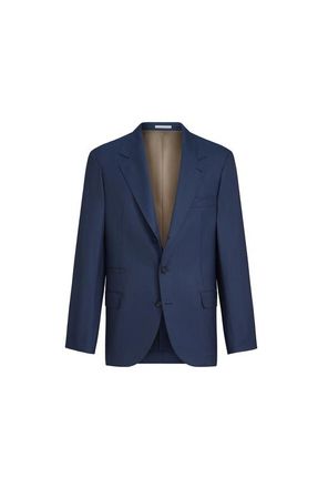 Brunello Cucinelli Prince of Wales blazer in Blue at Nordstrom, Size 52 It