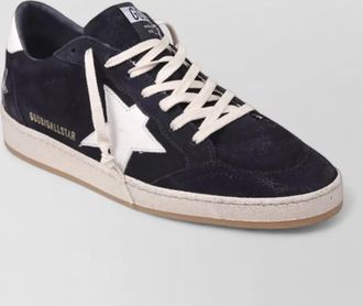 Golden Goose ballstar suede lace up shoes star detail