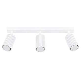 Wonderlamp L&aacute;mpara de techo con 3 focos en relieve blanco orientables