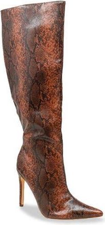 Chase + Chloe by Intouch Footwear Knee High Boot in Brown Snake at Nordstrom Rack, Size 8.5