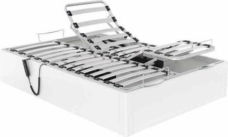 Colchones Aznar Canap&eacute; Abatible Articulado Con Motor Ankara Altura 34 Cm Blanco - 90x190 Cm