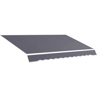 OUTSUNNY Telo di Ricambio per Tenda a Bracci in Poliestere da 3.6x2.5m Anti uv