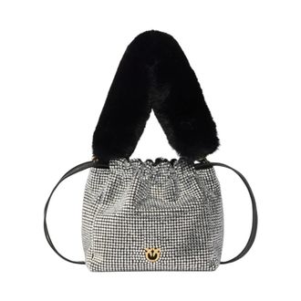Pinko Pinko - Bucket Bags - Dames - Tassen - Zwart - Maat: ONE Size Katoen