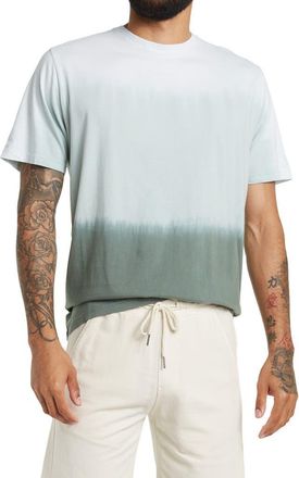 Coastaoro Ahoras Short Sleeve Dip Dye Crew Neck Shirt in Sage at Nordstrom Rack, Size Xx-Large