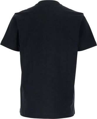 Versace Logo-Lettering T-Shirt - Black
