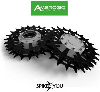 OEM Ruedas Para Robot Cortac&eacute;sped Ambrogio L25i Protech, L35i Protech, L250i Elite, L250i Elite S+, Acero Inoxidable 3mm