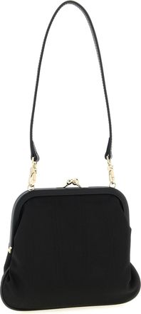 Vivienne Westwood Womens Viscose With Orb Logo Clutch Black