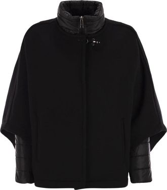 Fay Mantella 3 in 1 Double-face in Lana e Cashmere - Dames - Zomerjassen - Zwart - M - Katoen - Jassen