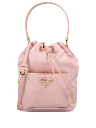 Prada Duet drawstrings bucket bag - Roze