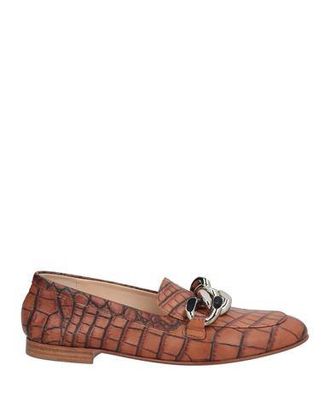 ローファー・オックスフォード Casadei Loafers & Slippers Casadei Black Leather Chain-Link Slip On Loafers Shoes Made