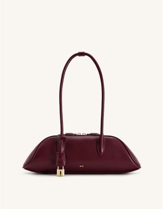 JW PEI Zora borsa a spalla rosso bordeaux intenso