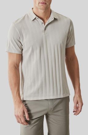 Robert Barakett Caspian Rib Polo in Moonstone at Nordstrom, Size Xx-Large