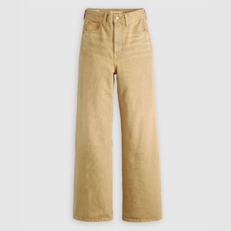 Levi's Womens Levis Ribcge Wide lg in Scrp Travertine - Beige - Size 32W/30L