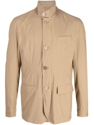 Herno Blazer met enkele rij knopen - Bruin